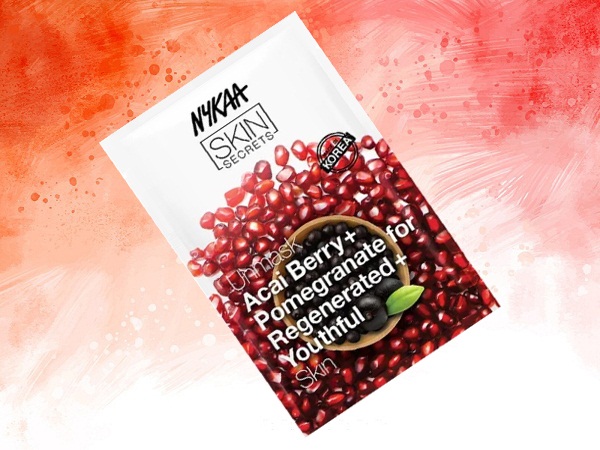 Nykaa Skin Secrets Acai Berry + Gránátalma lapmaszk