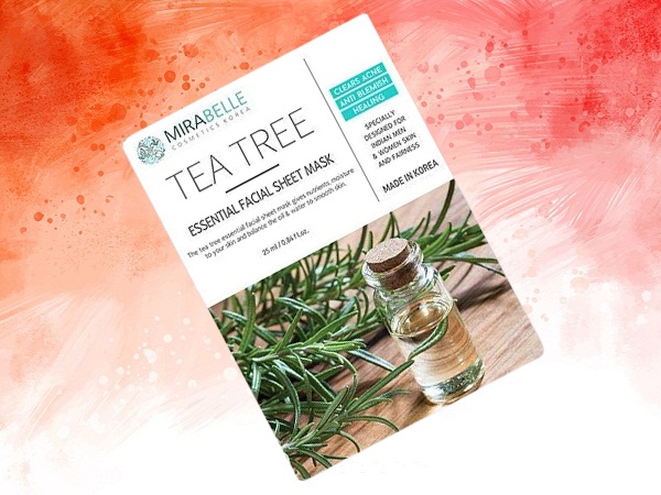 Mirabelle Cosmetics Korea Teatree Essential Facial Sheet Mask