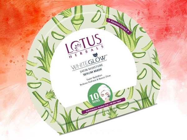 Lotus Herbals Whiteglow Satin Moisture Serum Sheet Mask maszk