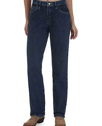 Kvinders denimjeans i 100% stretch -bomuld