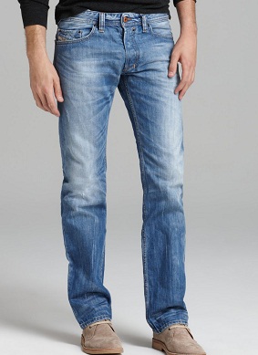 Straight/Slim Fit Jeans Stretch