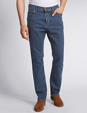 Regular Slim Fit Jeans til mænd
