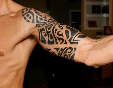 Tribal Bicep Tattoo Design