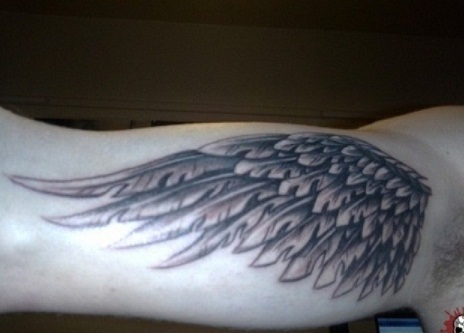 Angel Wing Bicep Tattoo Designs