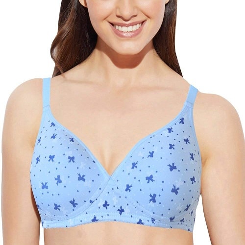 Enamor Bow Print Polstret ikke-kablet BH