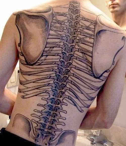 Skeleton underlige tatoveringsdesigner