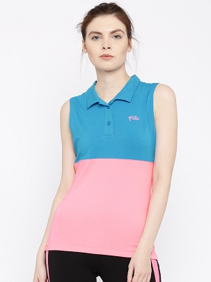 Ærmeløs poloshirt til kvinder