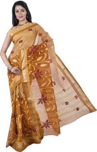 Hímzett Tant Saree