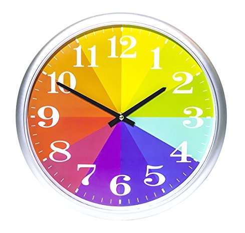 Rainbow Kids Clock Design
