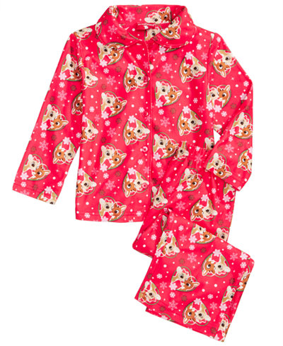 Lyserød pyjamasæt til piger