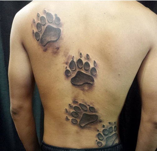 Medve mancsnyom tetoválás minták