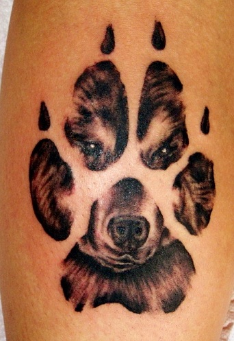 Farkas Paw Print Tattoo Designs