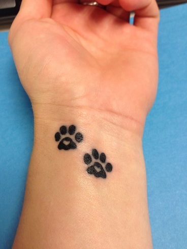 Sjove Paw Tattoo Designs