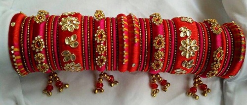 Zardosi Work håndlavede armbånd