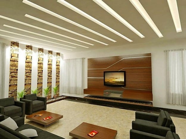 Moderne loftsdesign til stue