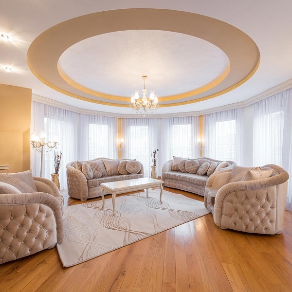 Seneste loftdesign i stuen