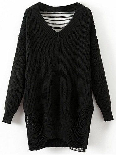 Pullover lang sweater