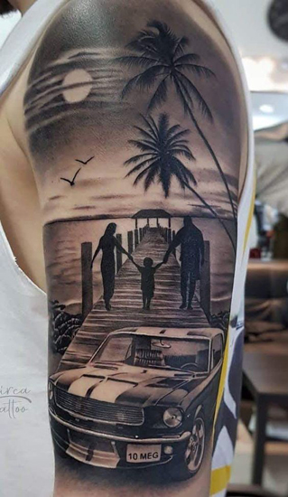 Familie tatoveringsdesign 3