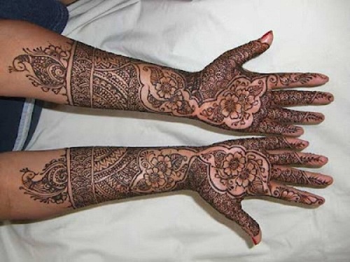 Gujarati -design med blomster
