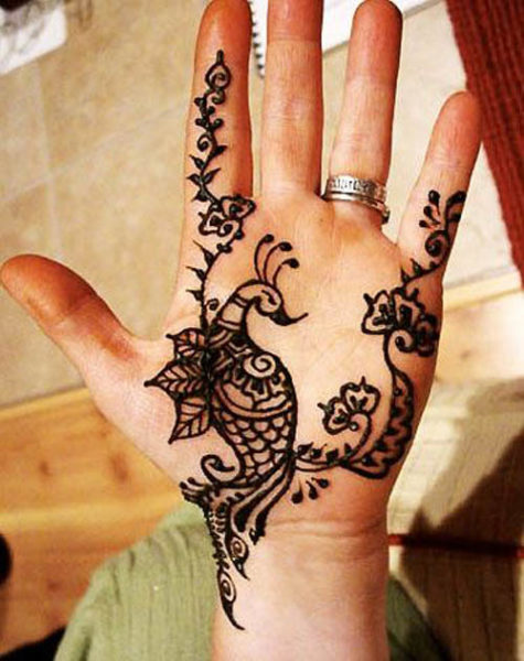 Påfugl Gujarati Mehndi