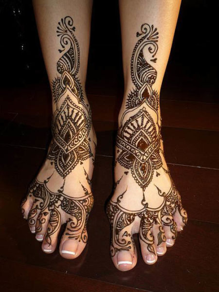 Gudzsaráti láb Mehndi Designs