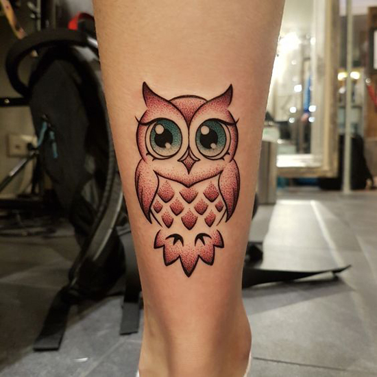 Ugle tatovering designs og betydninger 3