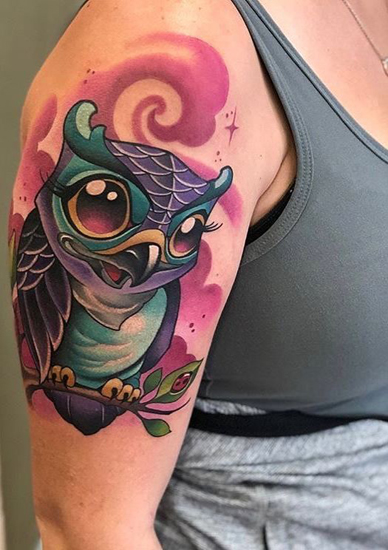 Ugle tatovering designs og betydninger 5