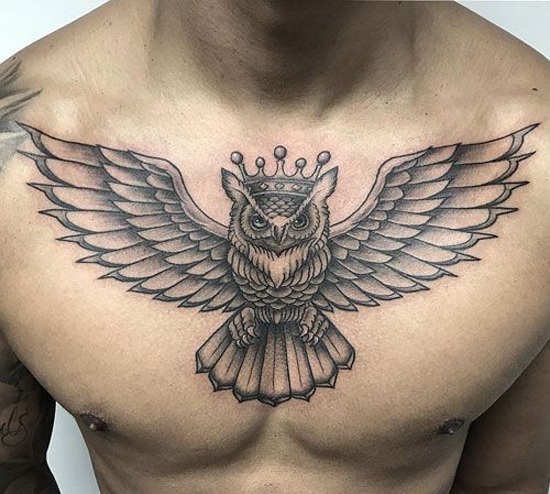 Ugle tatoveringsdesign og betydninger 6