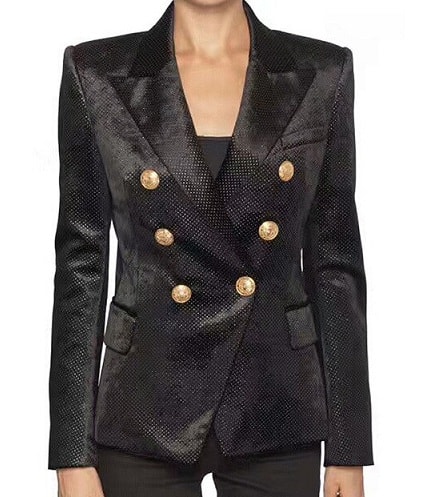 Designer Velvet Blazer Women