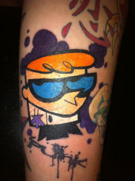 Dexters Laboratory Cartoon Tattoo
