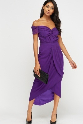 Off Shoulder Party Wear Dress