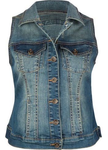 Kvinder Denim Vest