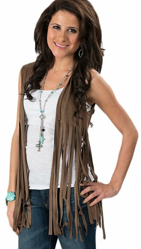 Ladies Fringe Vest