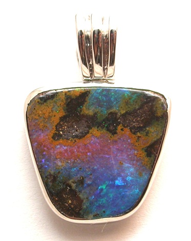 Boulder opal Birthstone vedhæng