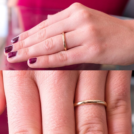 Egyszerű ígéretes gyűrűk pároknak