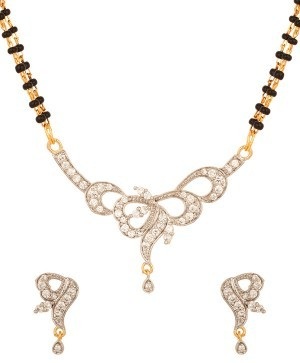 Dobbeltstrenget Diamond Mangalsutra