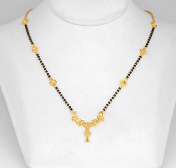Simpelt guld Mangalsutra