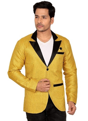 Casual gule blazere til mænd