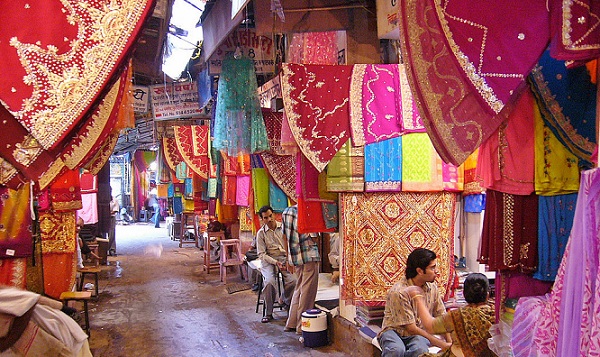 Lokale basarer i Jaipur