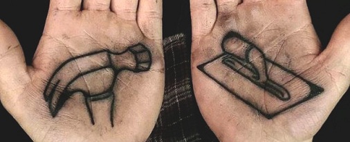 Værktøjer Palm Tattoo