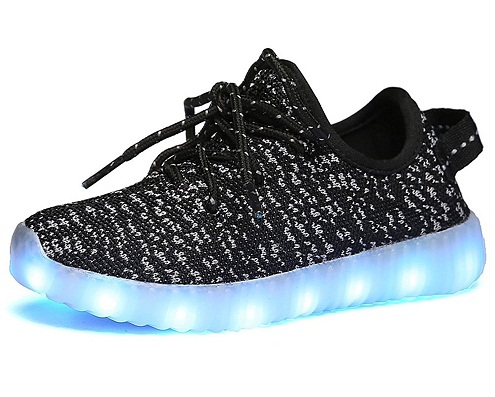 Led sneakers med lysende blinkende sneakers