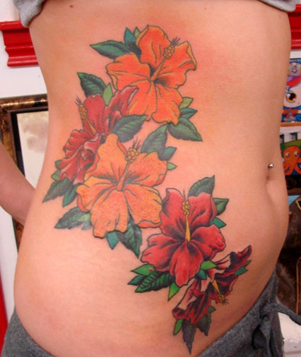 Unikt Hibiscus Tattoo Design