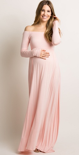 Off-Shoulder barsel kjole
