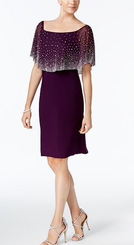Blomme off-shoulder kjole