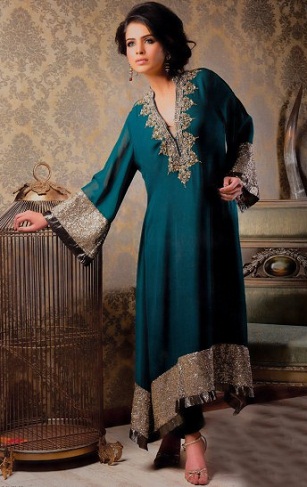 Et pakistansk Salwar Suit Plus Size Design