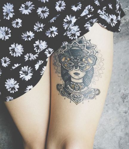 Glamour Leg Tattoos For Women