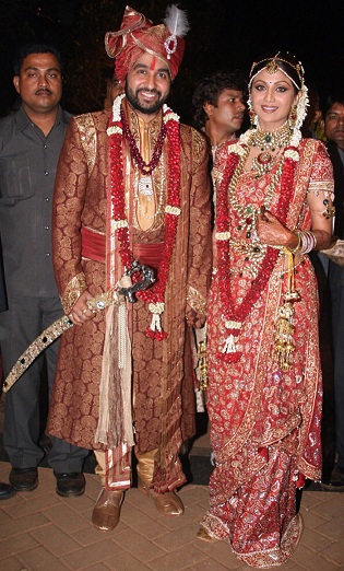 Shilpa Shetty Wedding Saree