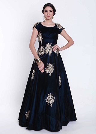 Flaske Grøn Velvet Long Frock