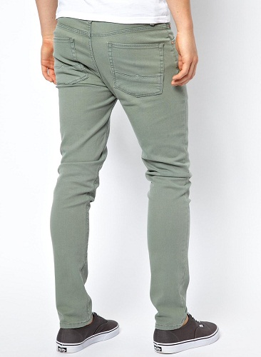 Lysegrønne jeans