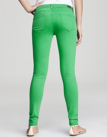 Ultra Skinny Green Jeans